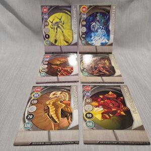 Bakugan Metal Gate Cards Lot 6 2008 Magnetic Battle Brawlers Aquos